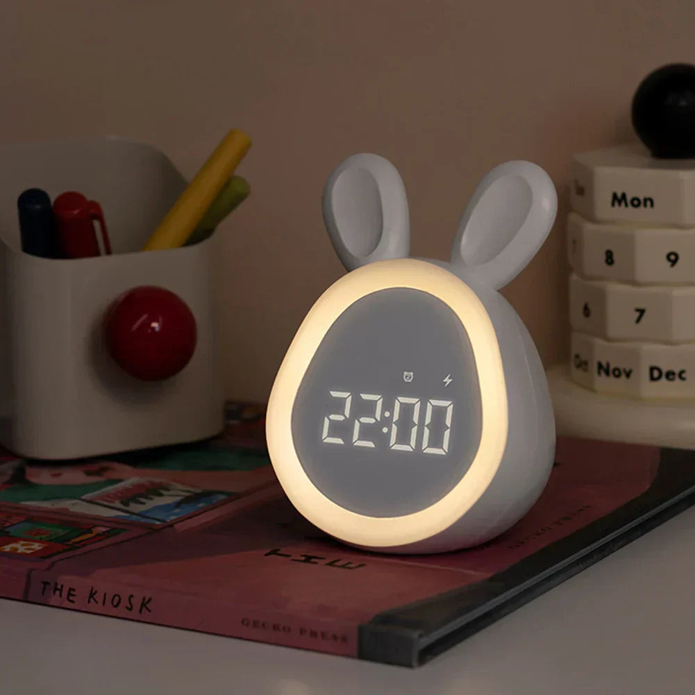 Digital LED Rabbit Alarm Clock with Night Light