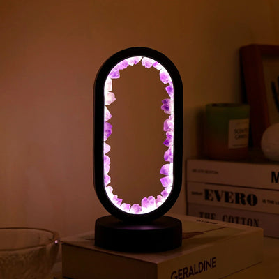 Natural Amethyst Crystal Lamp for Relaxation