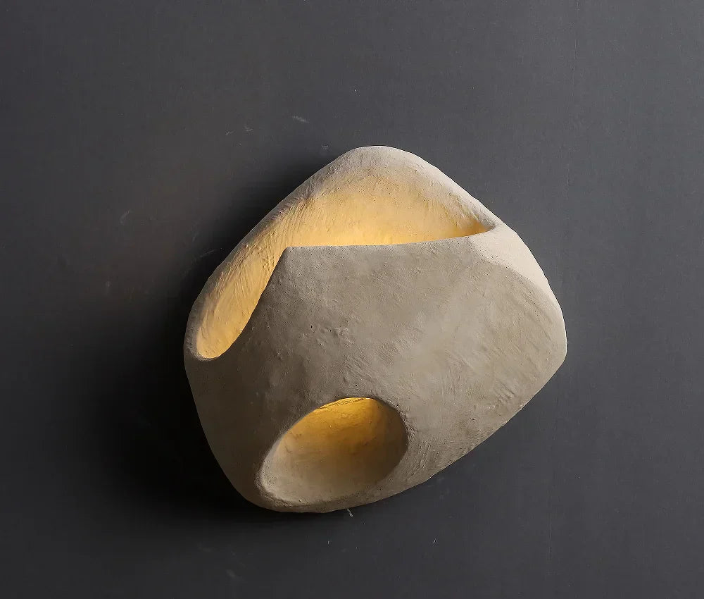 Wabi-Sabi Cement LED Wall Light