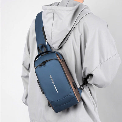 Waterproof Shoulder Travel Bag with USB Port