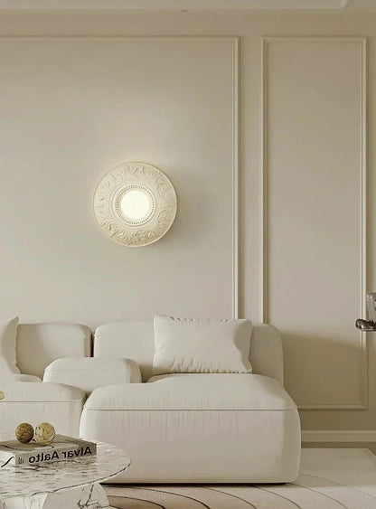 ParisGlow – Vintage White Round Lamp for Elegant Rooms