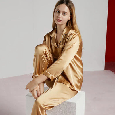 Celeste Ladies’ Silk Pyjama Set – 100% Silk Luxury Nightwear