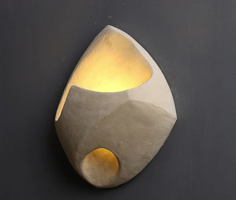 Wabi-Sabi Cement LED Wall Light
