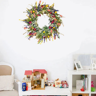 Handmade Floral Door Wreath for Indoor and Outdoor