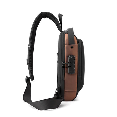 Waterproof Shoulder Travel Bag with USB Port