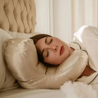 Satin Face Pillow for Skincare & Lash Support