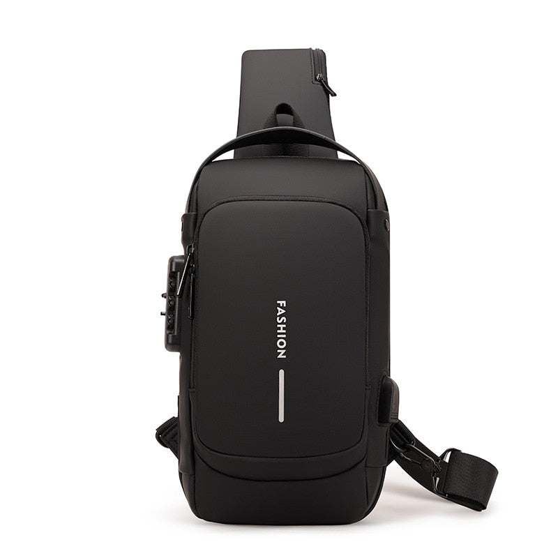 Waterproof Shoulder Travel Bag with USB Port