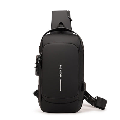 Waterproof Shoulder Travel Bag with USB Port