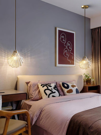 Mini Shell Pendant Light – Glass Coastal Design