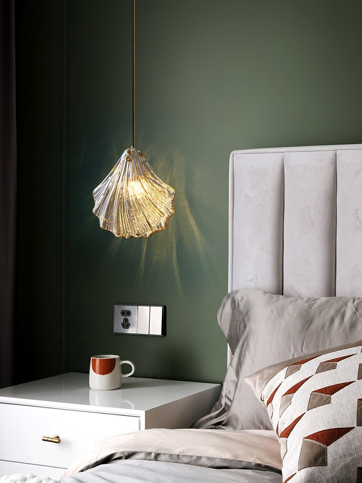 Mini Shell Pendant Light – Glass Coastal Design