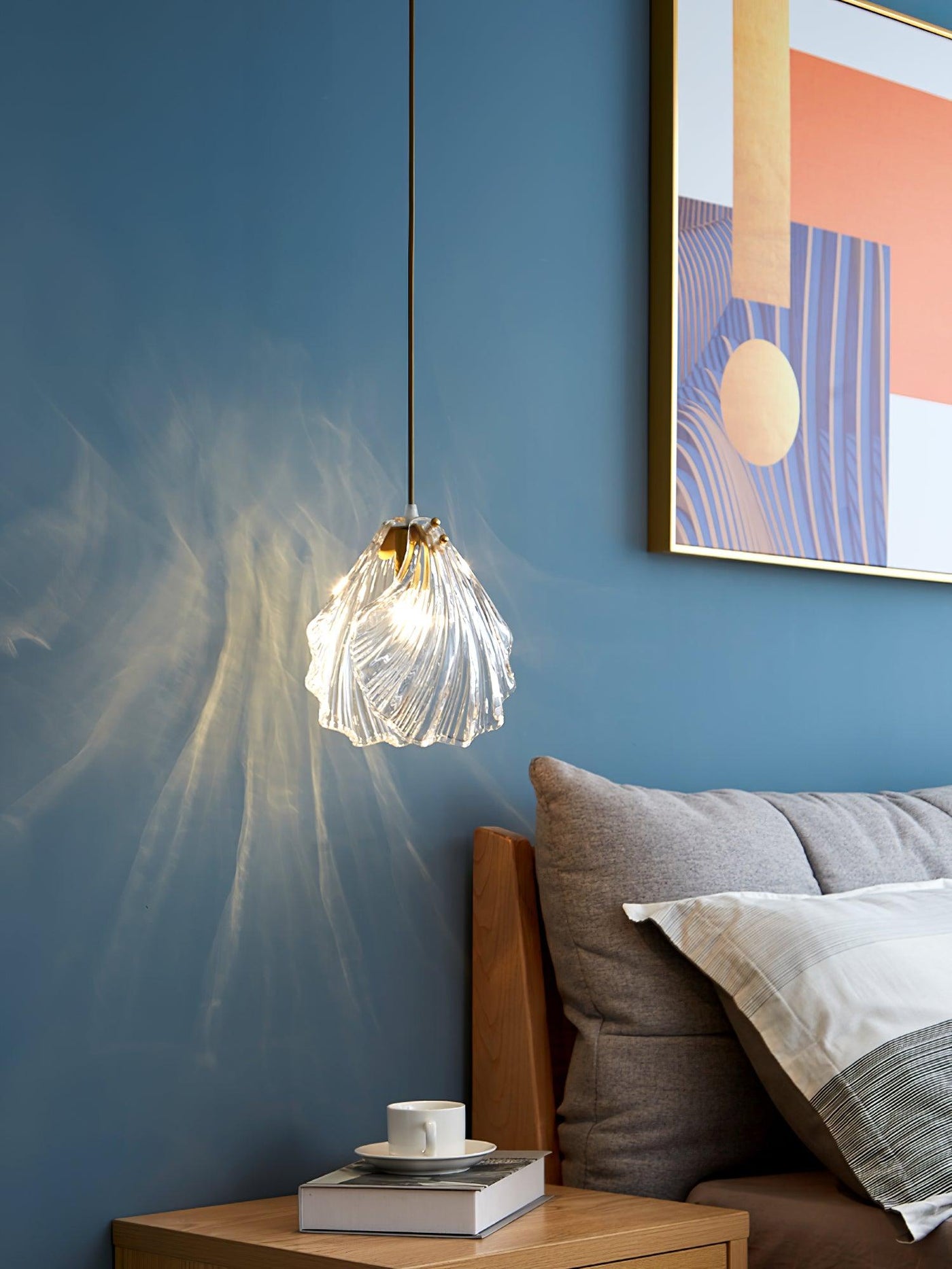 Mini Shell Pendant Light – Glass Coastal Design