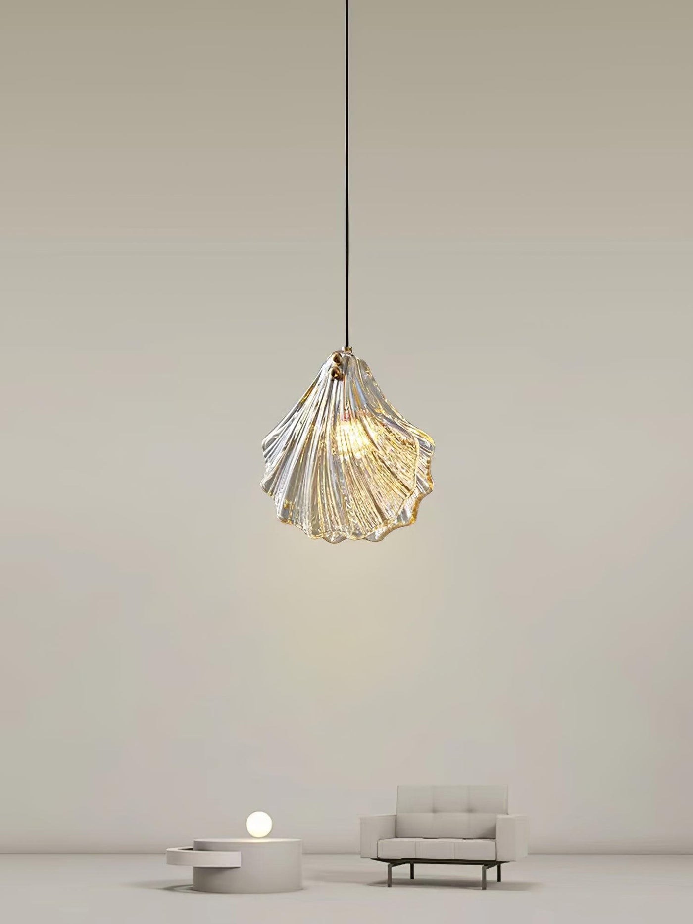 Mini Shell Pendant Light – Glass Coastal Design