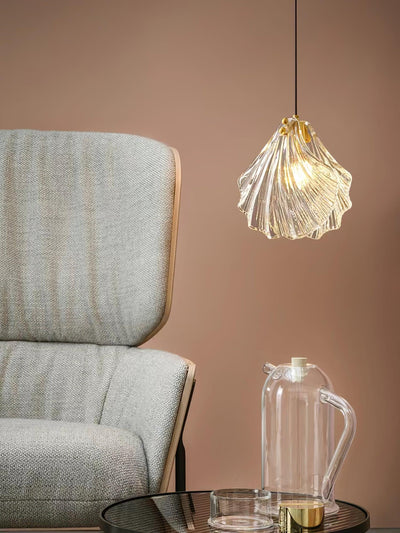 Mini Shell Pendant Light – Glass Coastal Design