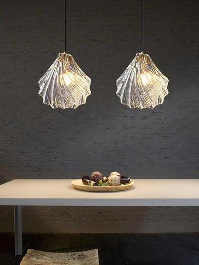 Mini Shell Pendant Light – Glass Coastal Design