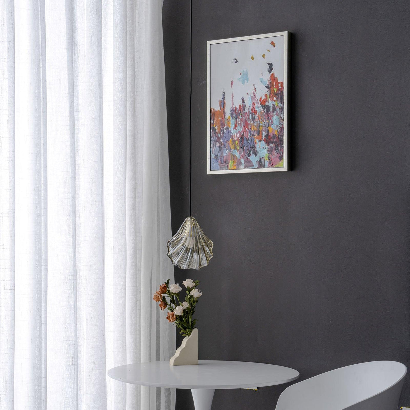 Mini Shell Pendant Light – Glass Coastal Design