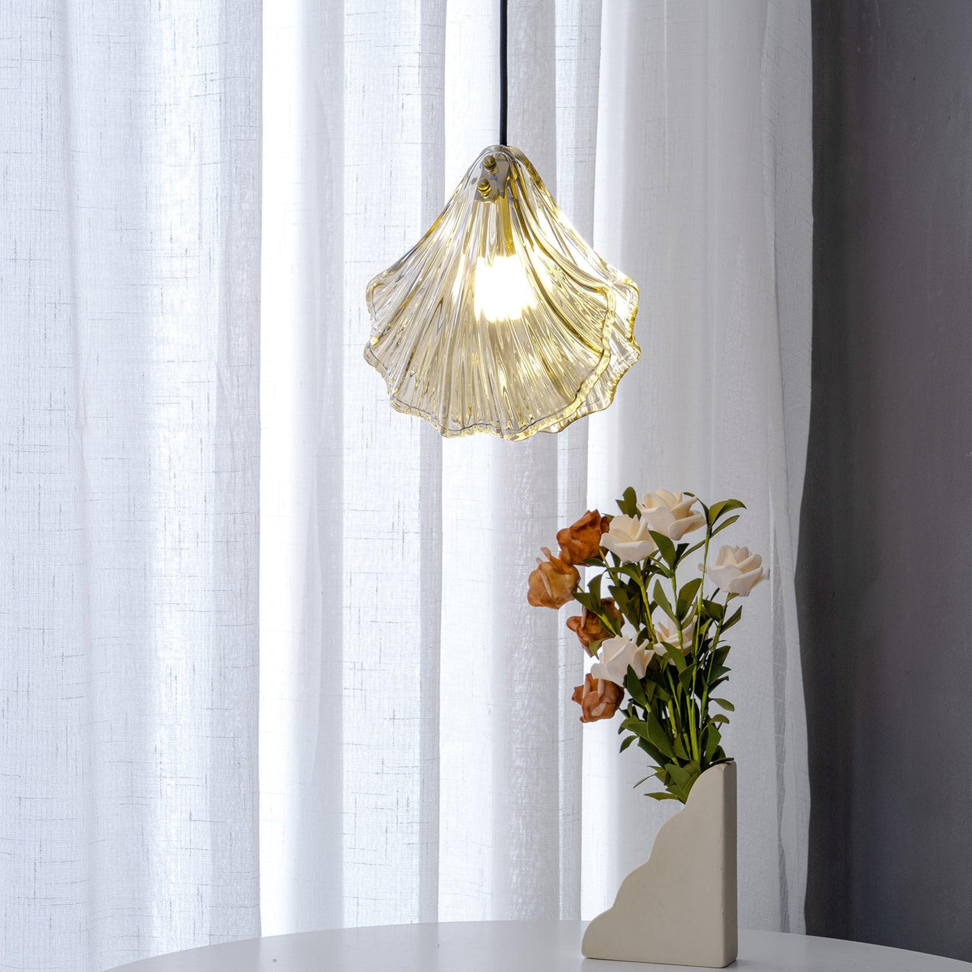 Mini Shell Pendant Light – Glass Coastal Design