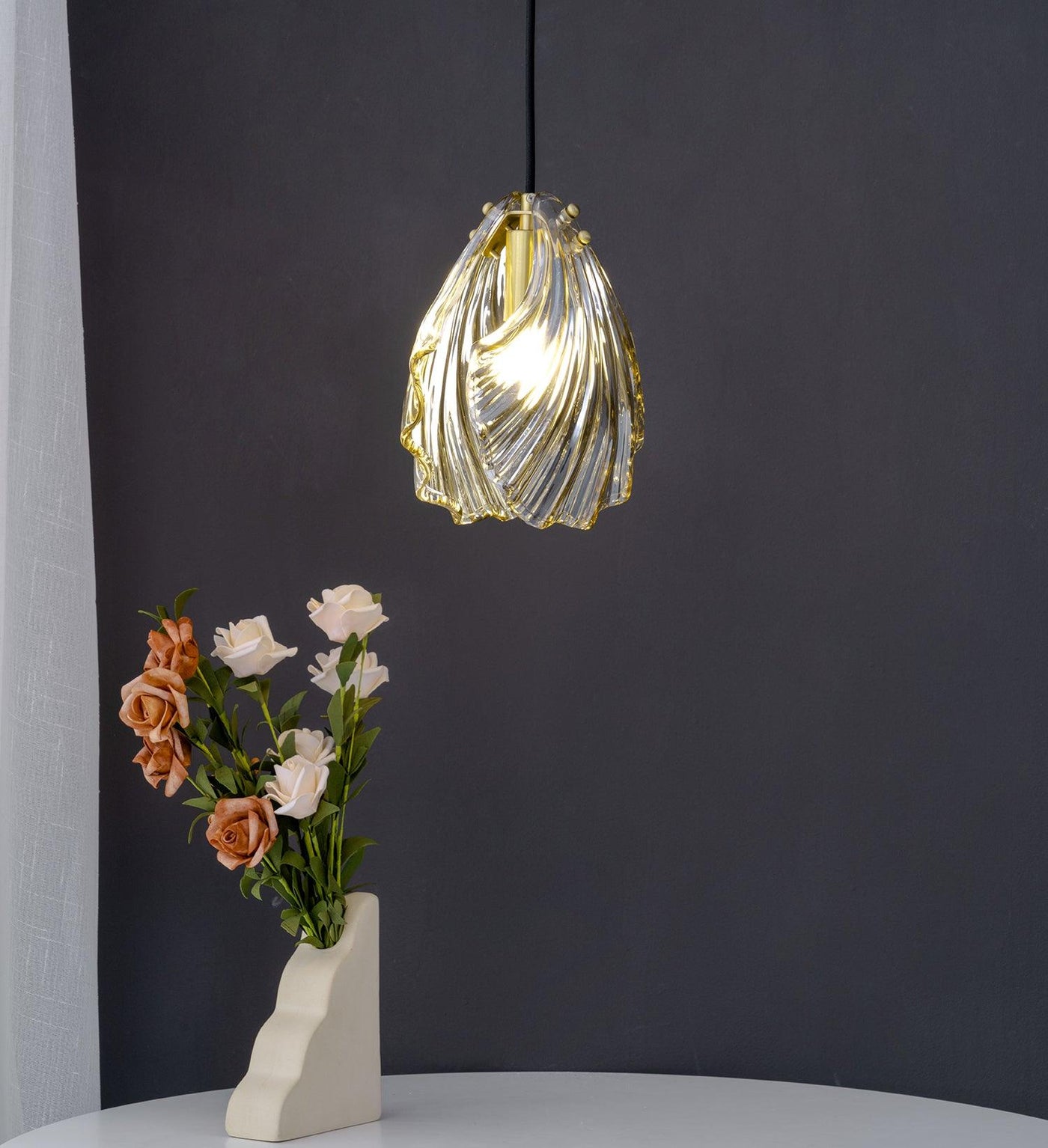 Mini Shell Pendant Light – Glass Coastal Design