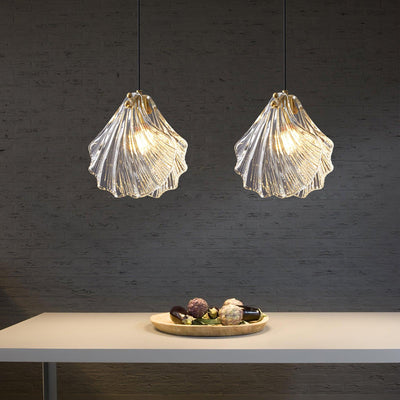 Mini Shell Pendant Light – Glass Coastal Design
