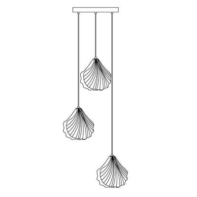 Mini Shell Pendant Light – Glass Coastal Design