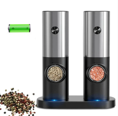 GrindPro – Electric Pepper & Salt Grinder with LED