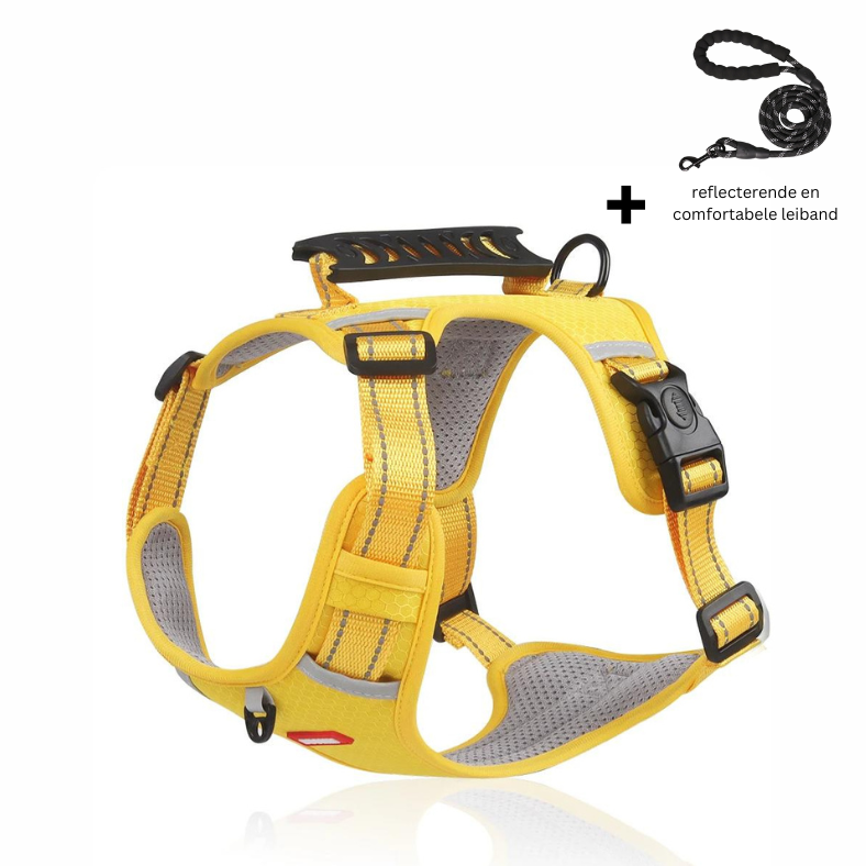 PawEase Adjustable Anti-Stick Dog Harness – Washable and Comfortable