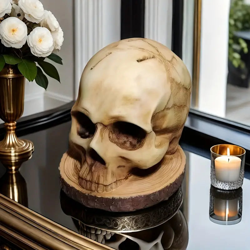Gothic Skull Knife Holder Kitchen Decor Rack