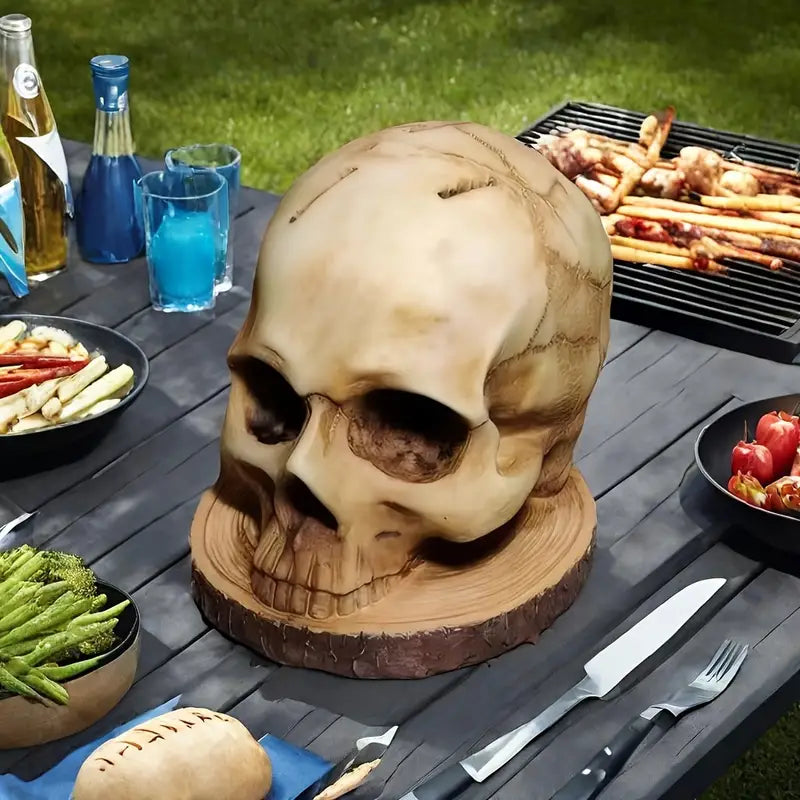 Gothic Skull Knife Holder Kitchen Decor Rack