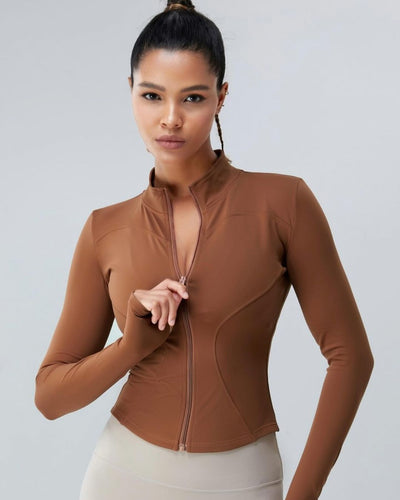 Women's Breathable Zip-Up Workout Jacket