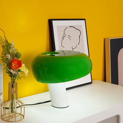 Art Marble Table Lamp with Italian Carrara Base
