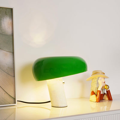 Art Marble Table Lamp with Italian Carrara Base