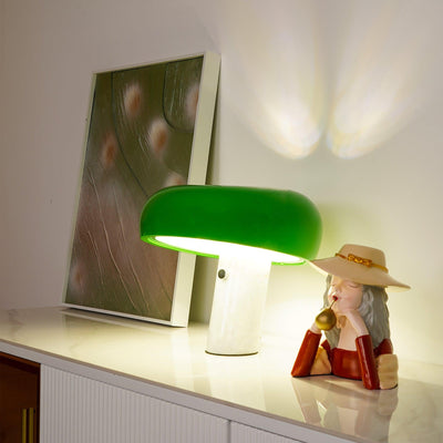 Art Marble Table Lamp with Italian Carrara Base