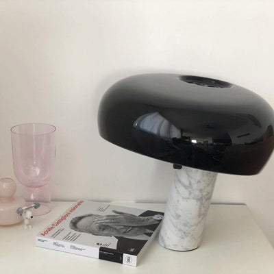 Art Marble Table Lamp with Italian Carrara Base