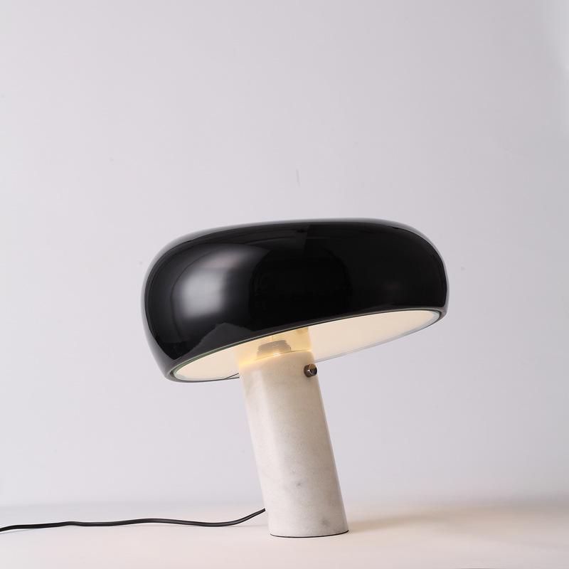 Art Marble Table Lamp with Italian Carrara Base