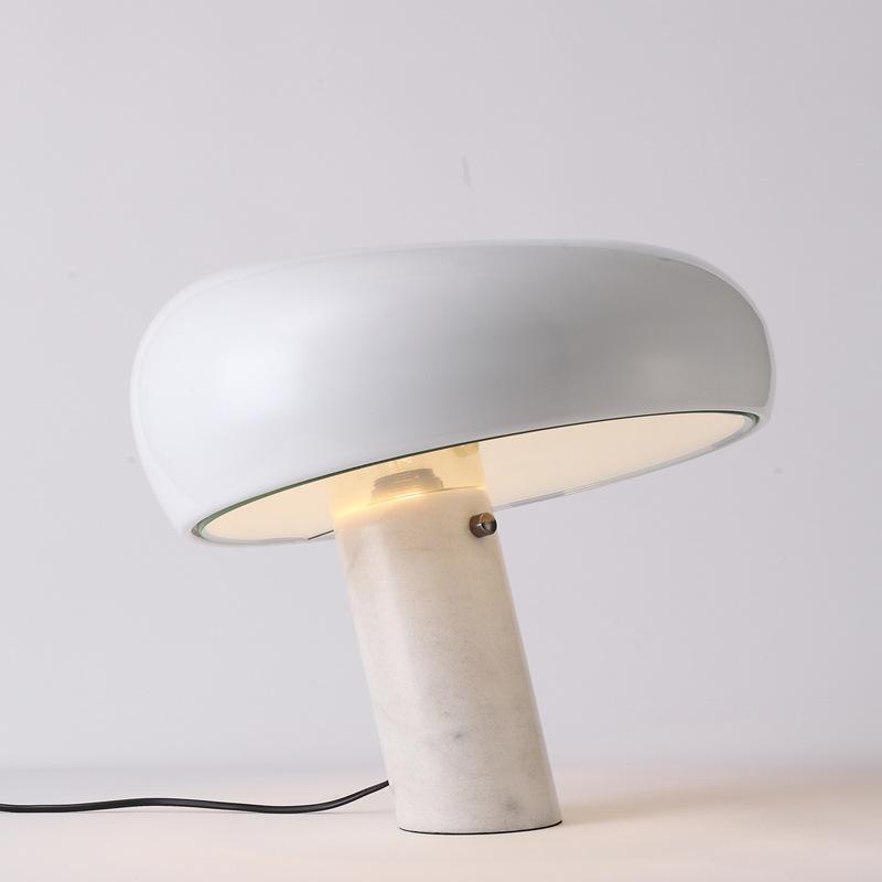 Art Marble Table Lamp with Italian Carrara Base