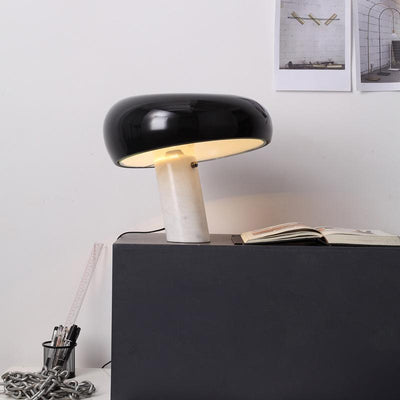 Art Marble Table Lamp with Italian Carrara Base