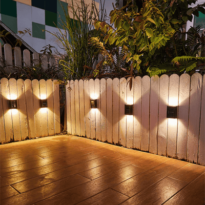 Solar Powered LED Outdoor Wall Lights – IP65 Weatherproof