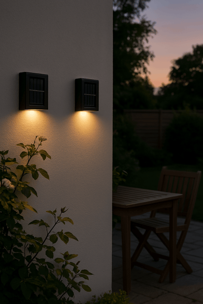 Solar Powered LED Outdoor Wall Lights – IP65 Weatherproof