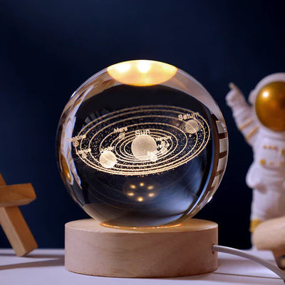 Luminous Crystal Ball LED Night Light Decor