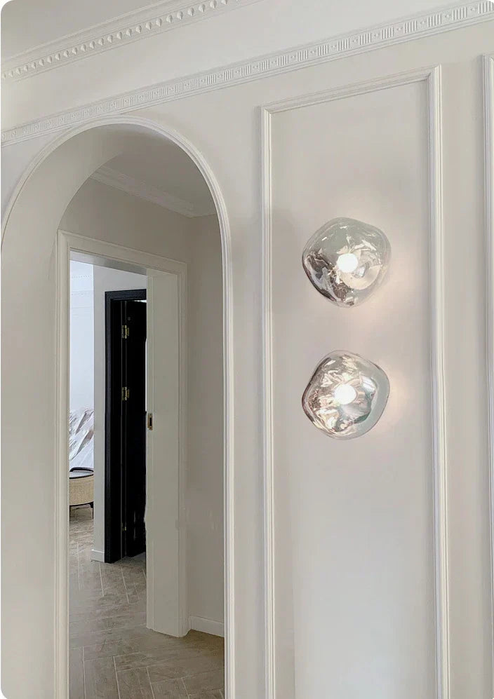 Space Glass Wall Lamp for Modern Elegant Interiors