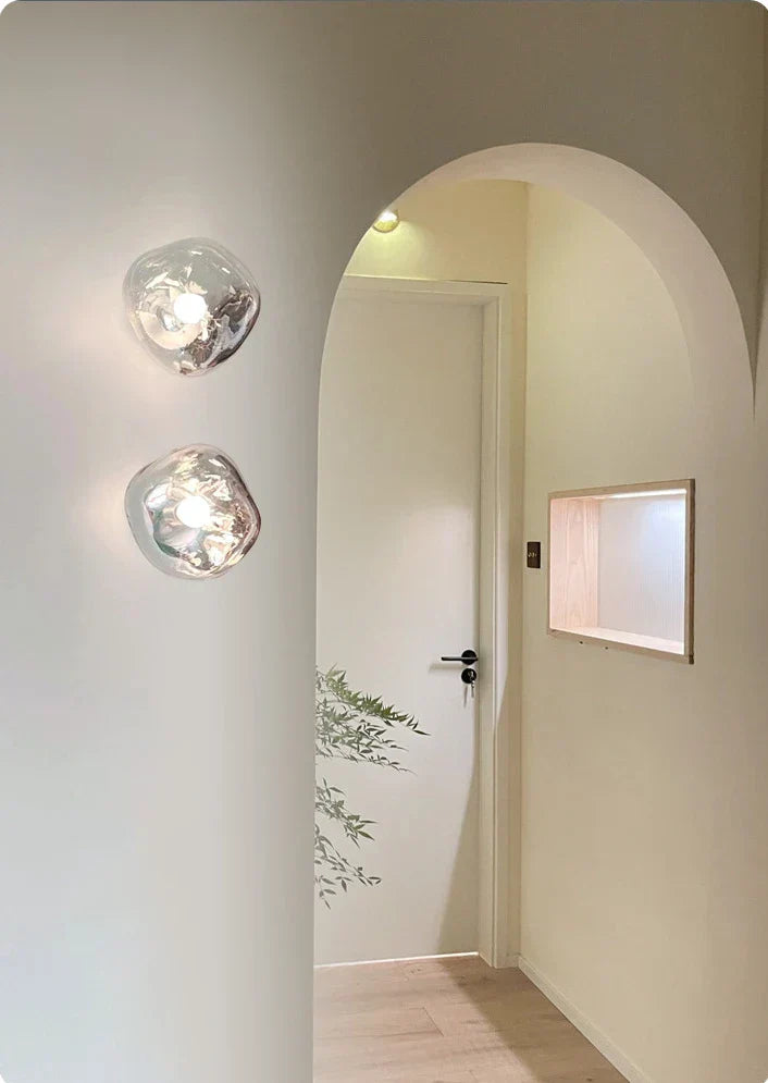 Space Glass Wall Lamp for Modern Elegant Interiors