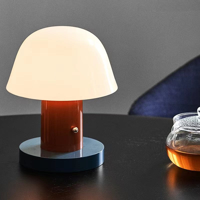 LED Mushroom Touch Table Lamp – Battery Powered
