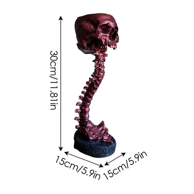 BoneBloom | Planter with Skull and Spine