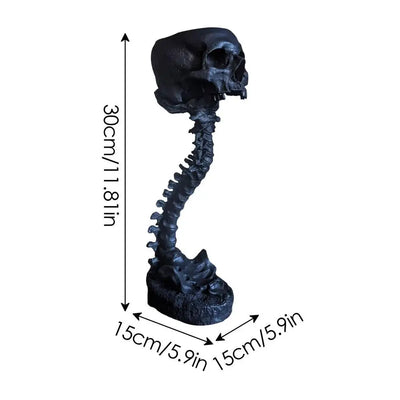 BoneBloom | Planter with Skull and Spine