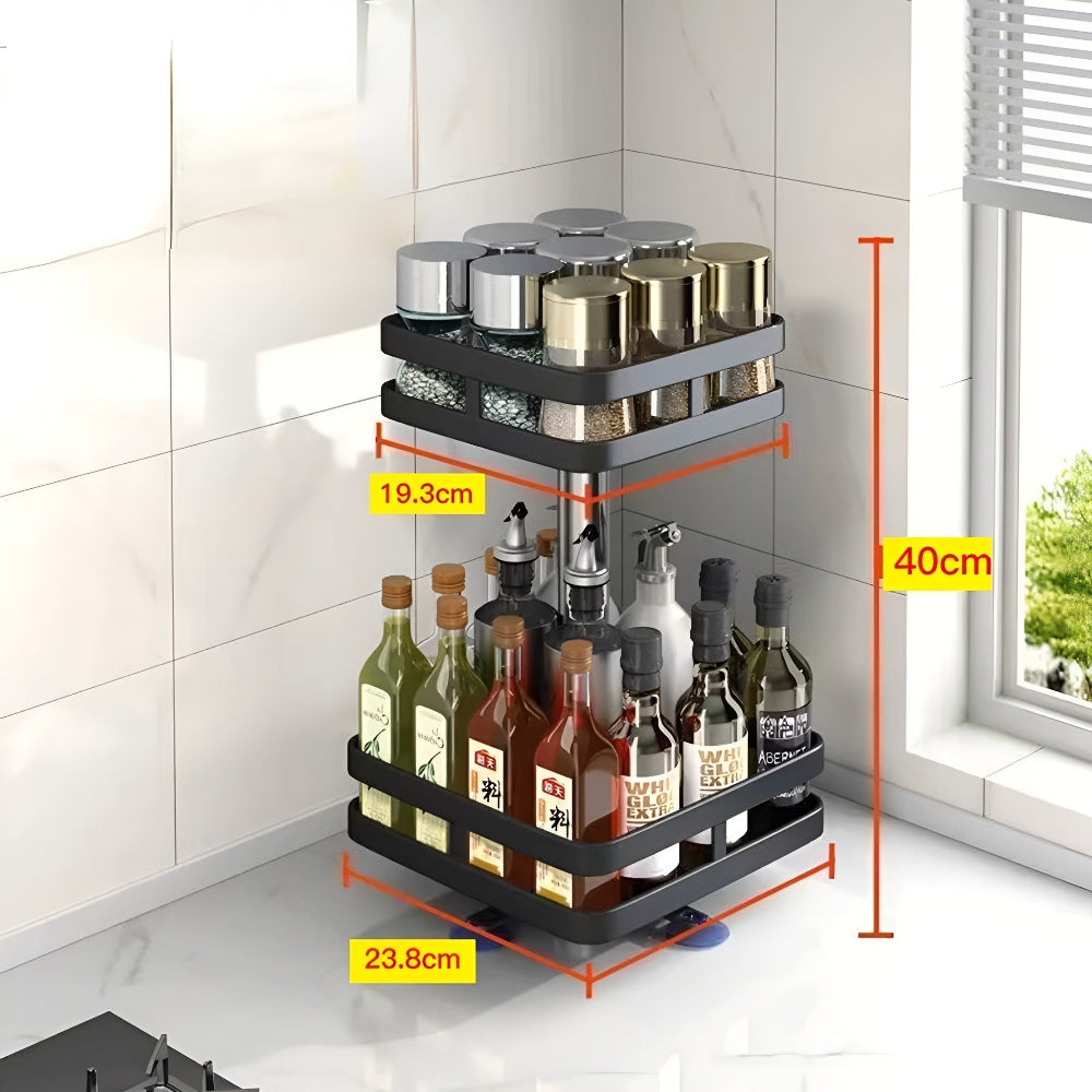 360° Rotating Spice Rack Organizer for Countertop