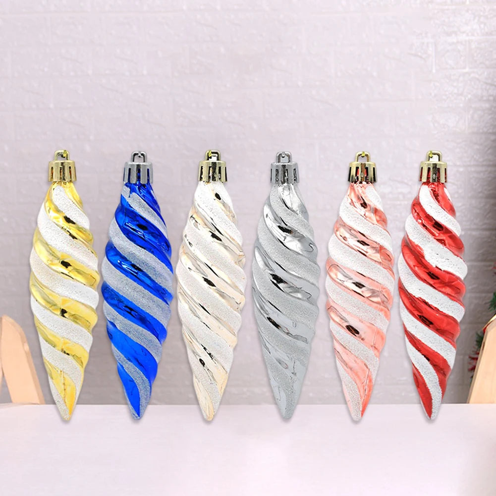 Spiral Hanging Christmas Ball Ornament Pendant