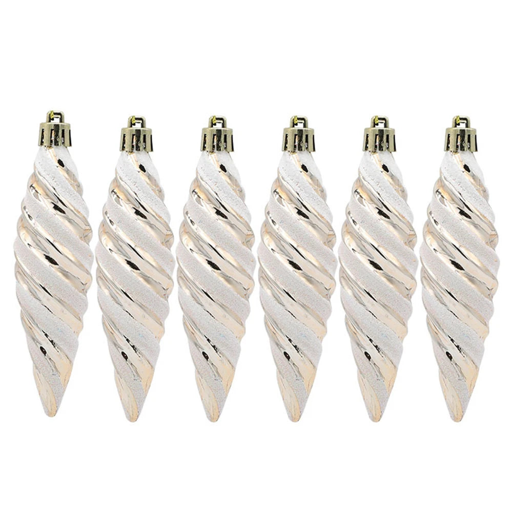 Spiral Hanging Christmas Ball Ornament Pendant