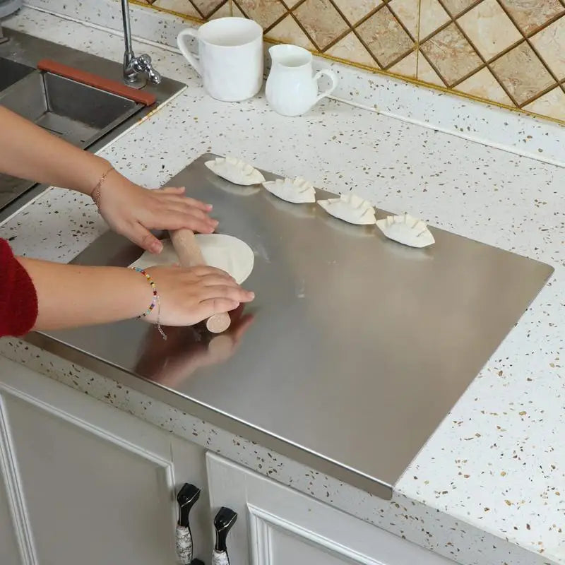 SliceGrip Stainless Steel Cutting Board with Spill Guard