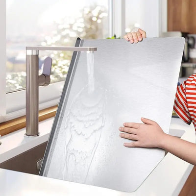 SliceGrip Stainless Steel Cutting Board with Spill Guard