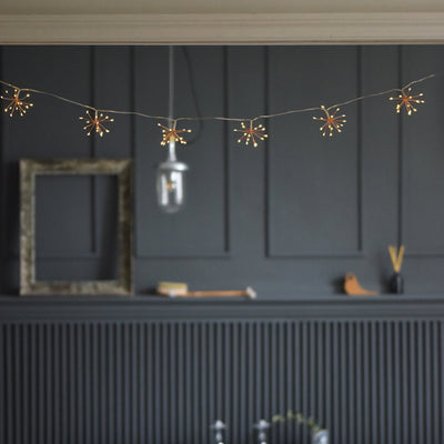 Copper Starburst Fairy String Lights Indoor Outdoor