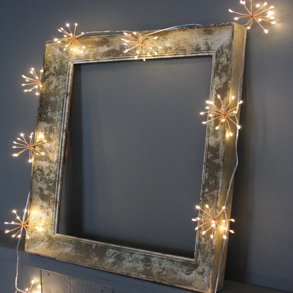 Copper Starburst Fairy String Lights Indoor Outdoor